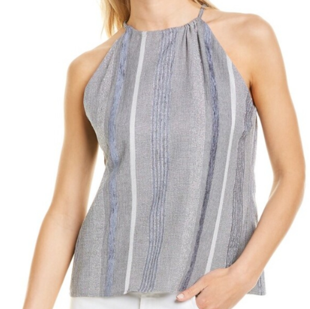 DREW Gray and Silver Alina Top